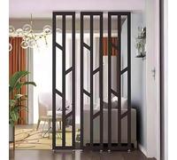 Set di divisori regolabili in metallo da pavimento a soffitto divisorio nero separatore per casa e ufficio altezza 120 cm/47,2 pollici Versatile s.