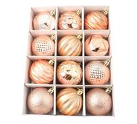 Set di dodici ornamenti da appendere, ciascuno misura sei centimetri (Cha-mpagne)