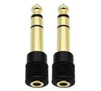 Set di due adattatori resistenti da 1/4 a 1/8 di pollice, con design anticorrosione che garantisce durata e minima perdita di segnale nelle