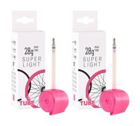 Set di due camere d'aria per bici da strada, 700 x 1832 C, con prestazioni migliorate e tenuta sicura (PV65 mm)