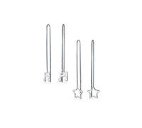 Set di Due Delicati Orecchini a Forma di Nota Musicale Celestiale con Stella Aperta e Catena Lineare Lunga per Donne e Adolescenti in Argento Sterling .925 con Gancio Stabilizzatore a U