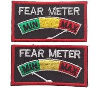 Set di due distintivi patch ricamati Fear Meter RAF - LICENZA MOD