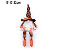 Set di due gnomi di Halloween realizzati in tessuto, design senza volto aggiunge fantasia e fascino per la casa e la decorazione di feste