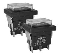 Set di due interruttori a bilanciere on off facili da usare con copertura imperm