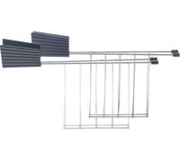 Set di due pinze per tostapane Mod. Plisse' colore grigio