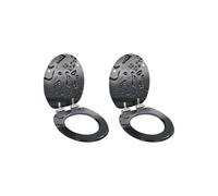 Set di due sedili WC con coperchio e vaschetta per il bagno di casa