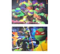 Set Di Due Tovagliette 3D Delle Tartarughe Ninja 42Cm X 28.5Cm (16.5" X 11.5")
