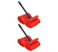 Set di due tubi leggeri per bici in TPU compatibili con valvole Presta, dimensioni 700 x 35 C, per una maggiore sicurezza (valvola da 65 mm)