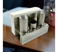 Set di e pepiera, barattoli per condimenti con base, accessori, porta