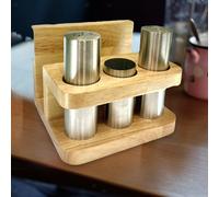 Set di e pepiera, barattoli per condimenti con base, accessori, porta