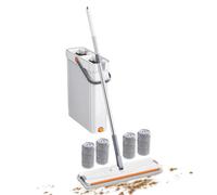 Set di e secchiello - Pulitore a umido e a secco per uso domestico, spatola a mani libere, di pulizia per legno, piastrelle, marmo, cucina, bagno, soggiorno, finestre