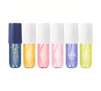 Set di Eau de Parfum Romantic Beauty per donna, 6 fragranze in flaconi da 90 ml, spray per corpo e capelli, fragranza di lunga durata.