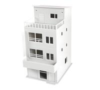Set di edifici architettonici per la casa, 1:64, struttura espositiva della città con layout dello scaffale Appello, assemblaggio Hobby dettaglio pezzo Set di edifici cittadini Modello di scena