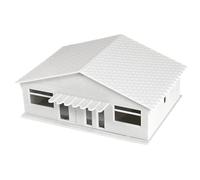 Set di edifici architettonici per la casa, 1:64, struttura espositiva della città con layout dello scaffale Appello, assemblaggio Hobby dettaglio pezzo Set di edifici cittadini Modello di scena