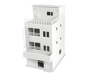 Set di edifici architettonici per la casa, 1:64, struttura espositiva della città con layout dello scaffale Appello, assemblaggio Hobby dettaglio pezzo Set di edifici cittadini Modello di scena