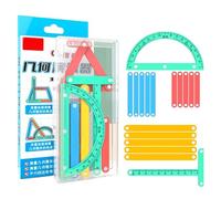 Set di edifici dimostrativi educativi per la costruzione di forme geometriche e attività STEM interattive Strumenti di geometria educativa