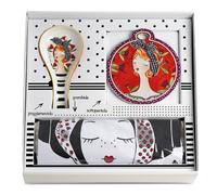 Set di Egandella Collezione Le Pupazze. Oggetto Realizzato in 100% Cotone - Ceramica smaltatadi Colore Multicolor. La referenza è: 214035