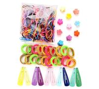 Set di elastici per capelli colorati e carini, set di elastici per capelli multicolore, elastici per capelli per ragazze e donne, morbidi elastici per capelli per ragazze e bambini (240 pezzi)