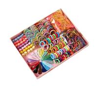 Set di elastici per capelli e fermagli per capelli multicolori elastici per donne forcine e gomme