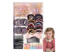 Set di elastici per capelli, set di per capelli, Supporti per coda di cavallo Fasce per capelli multicolori, Set di per capelli per bambine, ferma coda di cavallo, fasce ela