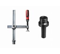 Set di elementi di serraggio variabili con impugnatura 2K + adattatore 3/4" small red