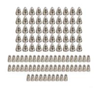 Set di elettrodi e ugelli per taglierina al plasma per torcia, compatibile con macchine CUT-70/80/100/120, punta da 0,5 mm, rame ossigeno con afnio, 5 (1,1 mm)