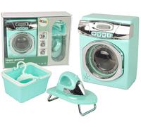 Set di elettrodomestici per bambini - lavatrice, ferro da stiro e asse da stiro, verde menta