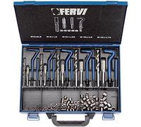 Kit Riparazione filetti metrici Ripristina Filetti FERVI M5 M12 F-Coil INOX E010