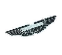 Set di emblemi for auto con testa di ariete, distintivi in metallo anteriori e posteriori, adesivi decorativi(Black)