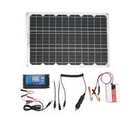 Set di energia solare portatile Inverter da 12V a 220V 30A 12V 24V Regolatore di carica solare 18W 18V Pannello solare per campeggio esterno