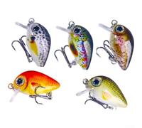 Set di esche da pesca all'aperto da 2 g, per spigola, mandarino, con design flessibile, finitura brillante ed efficace attrazione per i pesci (1,5 g #2)