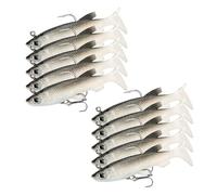 Set di esche morbide con coda a T biomimetiche universali per acqua dolce e salata black bass testine jig lancio lunga distanza da pesca senza aggrovigli adatte al morso