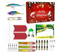 Set di esche per Natale, per il Natale, kit di attrezzatura - per fiume, lago e stagno, vacanze con famiglia, notte, mattina, campeggio e viaggio su strada