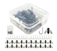 Set di esche premium per pesca a mosca - Set di 20 esche per pesca a mosca per trota - Efficace esca per pesca a mosca con gancio, collezione di pesca a mosca per luccio, trota, risata