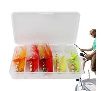 Set di esche rotanti con glitter, set di esche per spinner in metallo, design efficiente per pesca - due lotte per ogni stagione di e picche