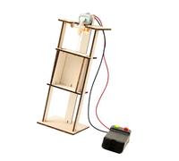 Set di esperimenti per ascensori costruibili con struttura di sollevamento dell'ingranaggio motore e controller manuale per progetti scientifici scolastici Dimostrazioni in aula e pratica domestica