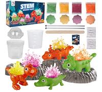Set di esperimenti per bambini, 4 colori, con cristalli di dinosauro e cristalli per esperimenti, crescere, scienziati, giocattoli, regali per ragazzi e ragazze
