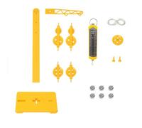 Set di esperimenti scientifici con puleggia leve dinamometro e accessori in aula meccanica Principi didattici puntelli scolastici a casa