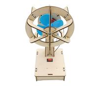 Set di esperimenti scientifici - ventola oscillante elettrica in legno | Progetto di apprendimento per la costruzione di circuiti per la promozione di logica e creatività | Kit tecnologico per student