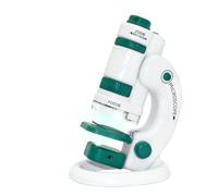 Set di Esploratori per Microscopi per Bambini 2 in 1 Esperimento Scientifico con Microscopio Portatile 60X-180X Educativo per Studente di 4+ anni (8622-White)