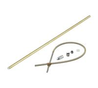 Set di estensioni per albero flessibile da 4 mm, con componenti per cani, testa proiettile in acciaio inox, kit di dadi per elica (350 mm-CW)