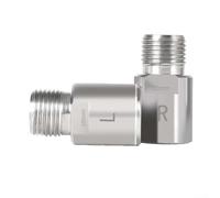 Set di estensioni per asse pedale, 20 mm, in due pezzi, per filettature dei pedali da 9/16", progettate per migliorare l'allineamento delle gambe durante la guida (titanio da 20 mm)