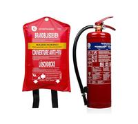 Set di estintori a polvere (4 kg) e coperta antincendio BC