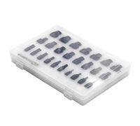 Set di estrattore, set di estrazione delle viti, 26 pezzi, strumento di rimozione multi-spline ad alte prestazioni, in acciaio con pulsante sinistro per la rimozione dei bulloni danneggiati e per la