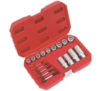 Sealey Bullone, Borchie & Estrattore Viti Set 18pc AK751