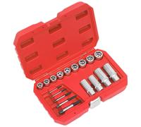 Sealey Bullone, Borchie & Estrattore Viti Set 18pc AK751