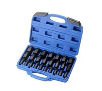 Set di estrattori for viti danneggiate da 25 pezzi - Estrattore di bulloni multi-spline con punte a esagono incassato