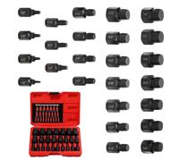 Set di estrattori per bulloni, kit di estrattori per bulloni multi-spline esagonali da 25 pezzi, per prigionieri rotti, di fissaggio spelati, per macchinari, mobili, motociclette