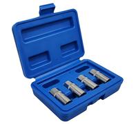 Set di estrattori per bulloni - Kit di strumenti per bussole da 1/4 di pollice, set di strumenti per rimozione leggeri, 4 pezzi di rimozione multi-spline universale | Setdi ussole estrattore po