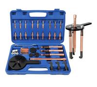 Set di estrattori per cuscinetti 36 in 1, universale, estrattore per cuscinetti della ruota, strumento estrattore, cuscinetti a sfera con pinze in 8 misure, set di estrattori con 3 ganci curvi, borsa